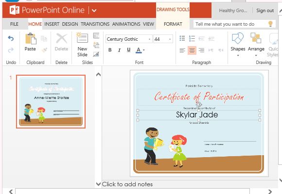 design your own certificate online free
