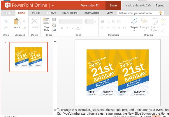 Power Point Templates Invitations 8