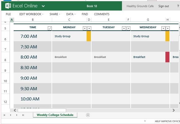 how to easily create class schedules using excel