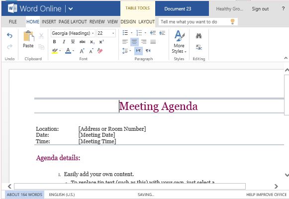 meeting agenda for all types of meetings in school office or office agenda