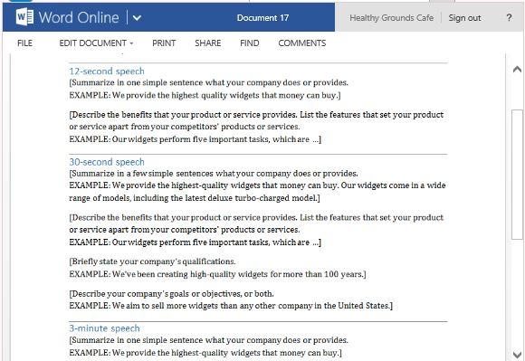 product pitch template