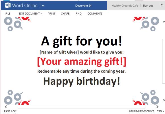 best gift certificate templates for word online create gift certificate online free