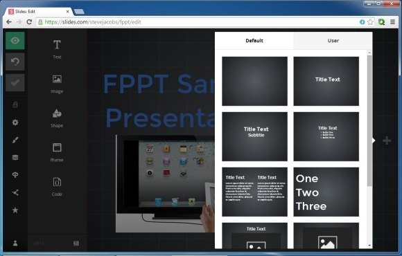 create broadcast and share online presentations with slides web app