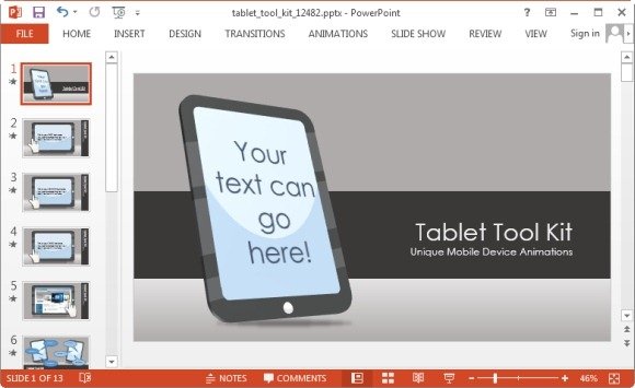 tablet toolkit template for powerpoint