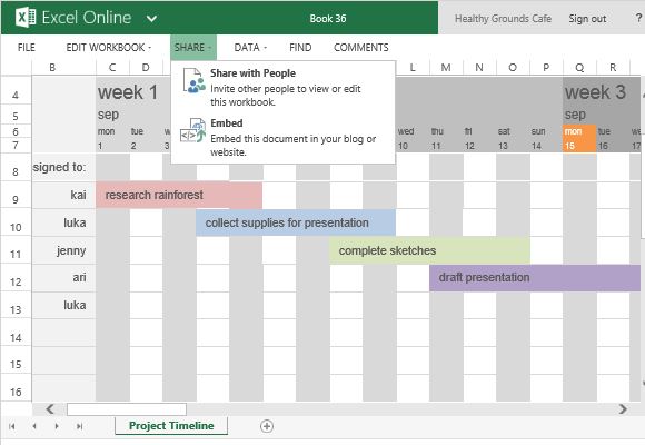 project timeline calendar template