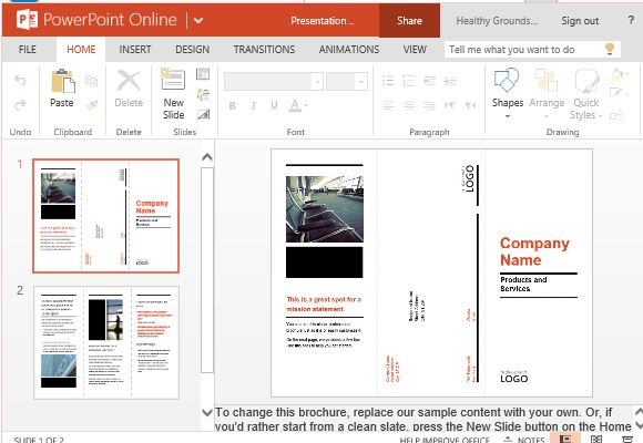 Free Business Brochure Templates For PowerPoint Free Business Brochure Templates For PowerPoint
