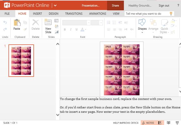 Business Cards Maker Template For PowerPoint Business Cards Maker Template For PowerPoint