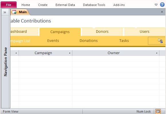 track charitable donations