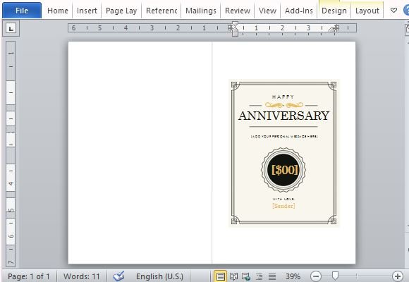 microsoft office note card template