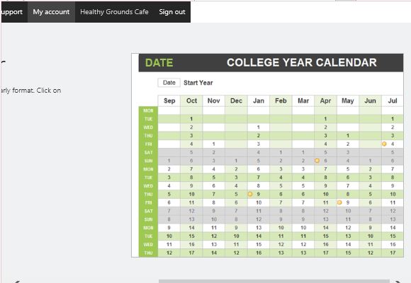 excel yearly planner