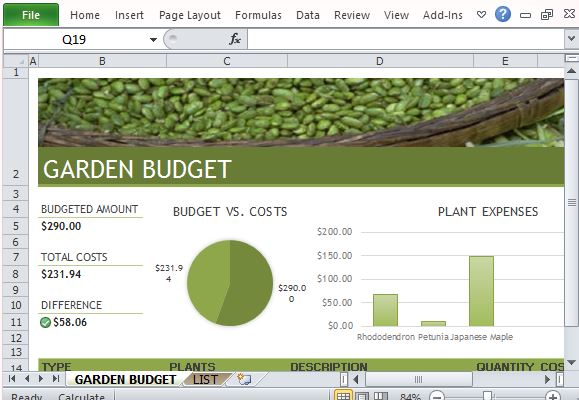 budget template excel landscaping garden templates planning professional gardening powerpoint presentation personal use point articles power specially