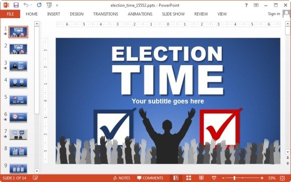 animated election powerpoint template