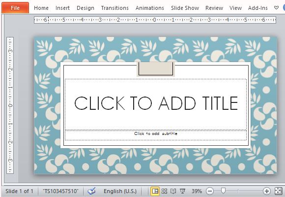 letter shaped savon powerpoint template