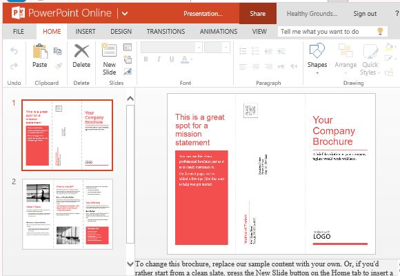 powerpoint brochure magdalene project org powerpoint trifold brochure template