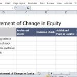 Professional Looking Statement of Change in Equity