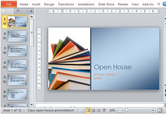 classroom open house presentation