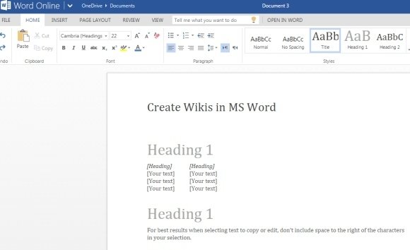 ms word projects
