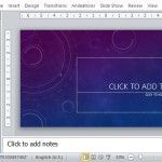 Dark yet Beautiful Celestial Background PowerPoint Template