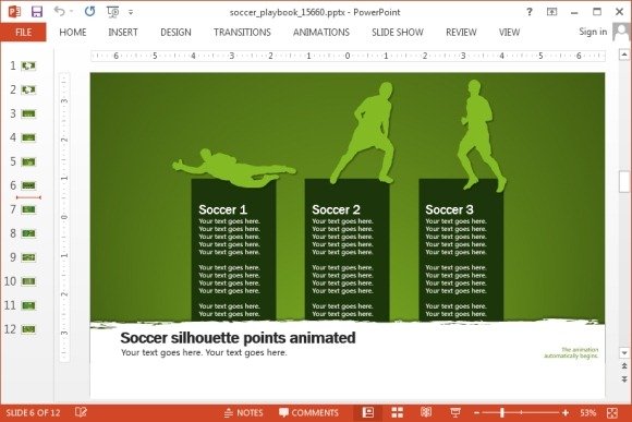animated soccer playbook powerpoint templates soccer presentation powerpoint