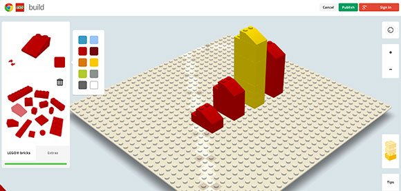 make creative powerpoint bar charts using lego bricks