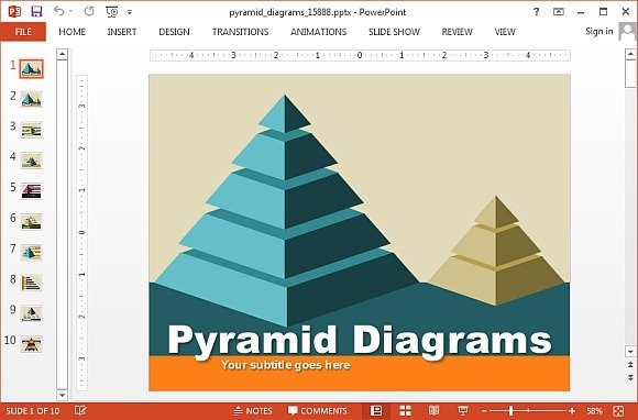 animated segmented pyramid diagrams for powerpoint