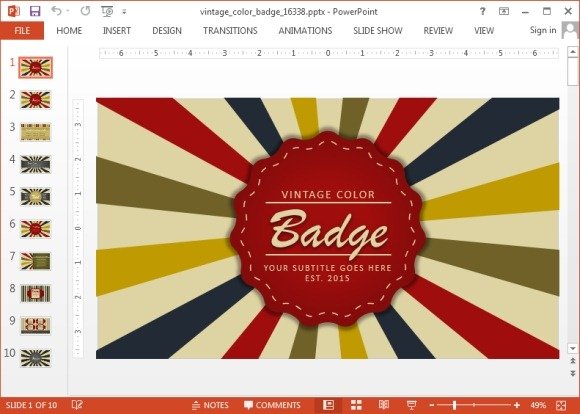 retro ppt templates