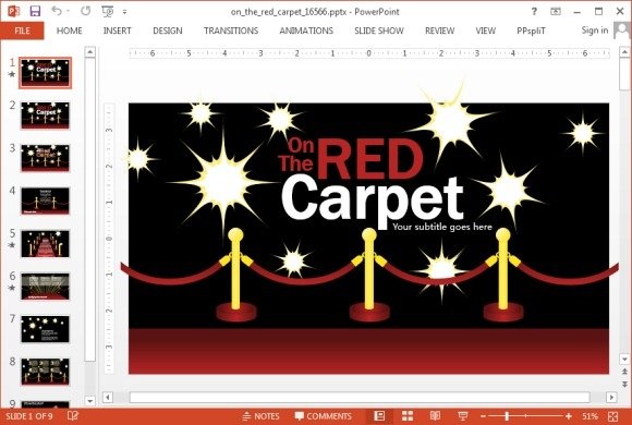 animated red carpet powerpoint template animated red carpet powerpoint template, Presentation templates