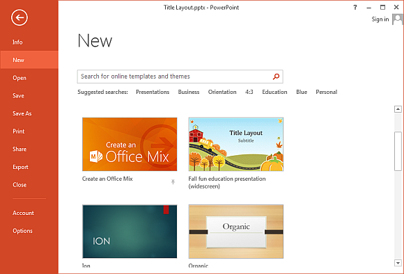 how to make custom templates appear on powerpoint 2013 start screen powerpoint custom templates