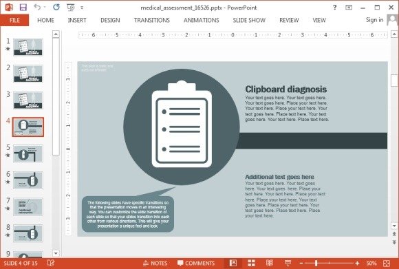 animated medical assessment powerpoint template