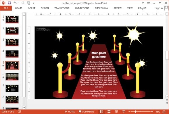 play animation in powerpoint presentation mode