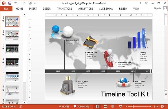 animated timeline maker templates for powerpoint