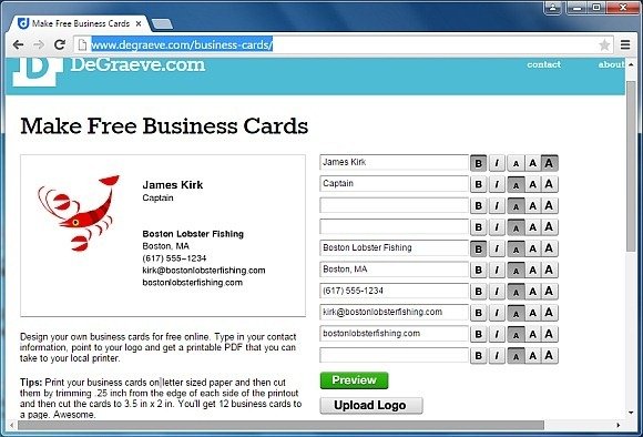 Best Websites For Making Business Cards Create Free Business Cards
