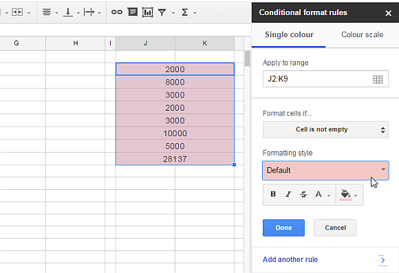 to add conditional formatting in google sheets google sheet conditional formatting based on another cell
