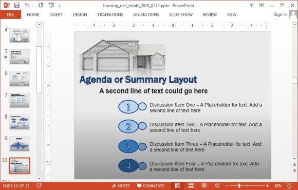 housing real estate presentation template jpg fppt