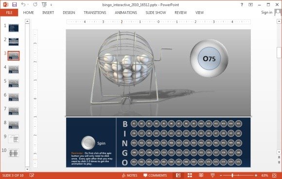 animated bingo powerpoint template bingo powerpoint