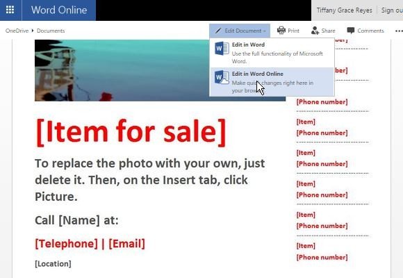 for sale flyer template for word how to create tear off tabs in word