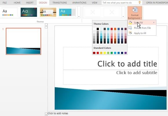 design theme powerpoint