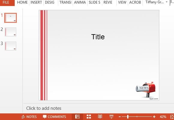 newspaper template powerpoint template for all types of slideshows