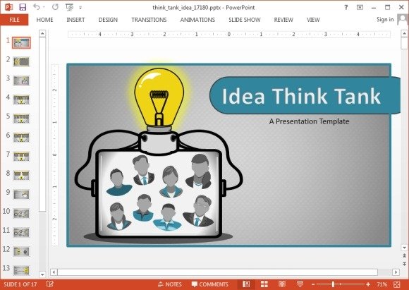 animated idea powerpoint template animated idea powerpoint template, Idea Presentation Template, Presentation templates