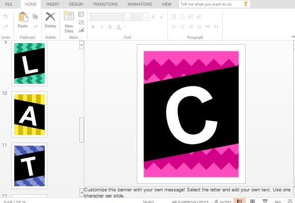 congratulations banner powerpoint template