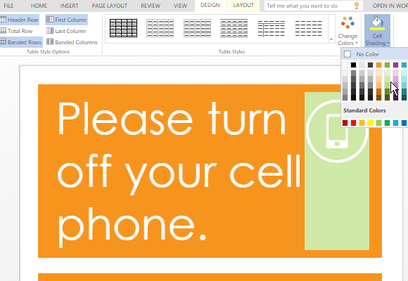 turn off cell phone