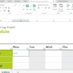 Employee Schedule & Hourly Increment Template For Excel