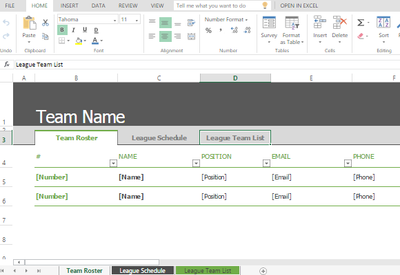 sports roster and schedule template for excel excel school schedule template