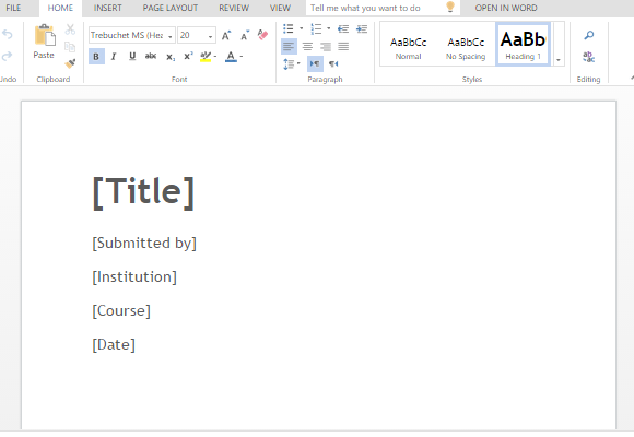 literature review template for word literature review template