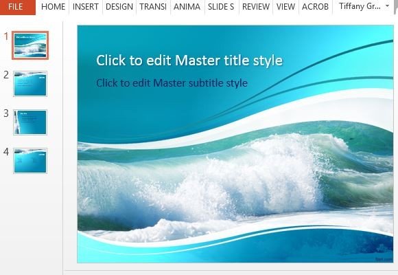 Waves PowerPoint Templates Waves PowerPoint Templates
