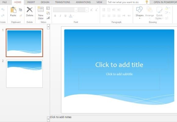 waves powerpoint templates