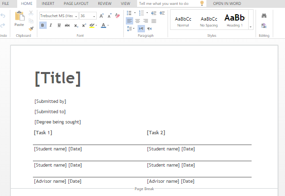 word document thesis
