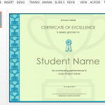 award certificate template powerpoint