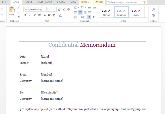 confidential memo word template confidential memo word template, Presentation templates