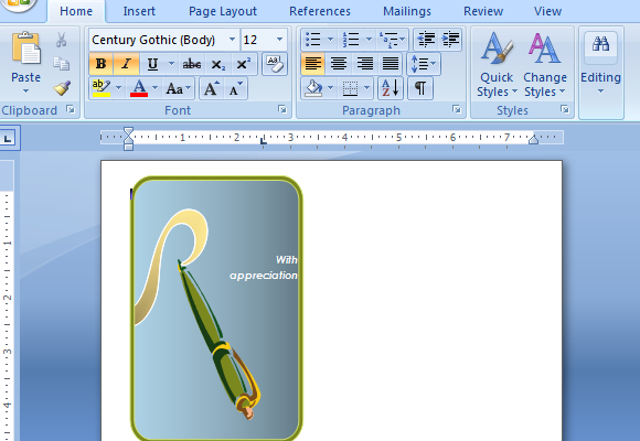 Powerpoint Thank You Card Template